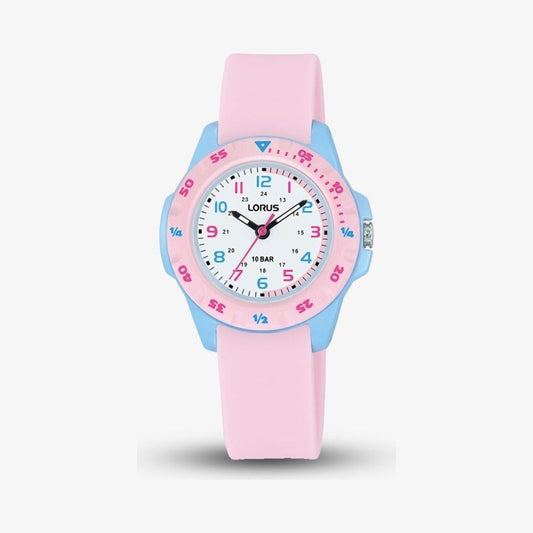 Junior Time Pink Rubber Strap Watch