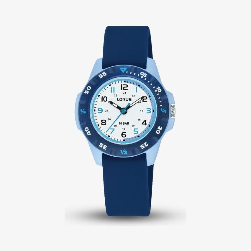 Junior Time Blue Rubber Strap Watch