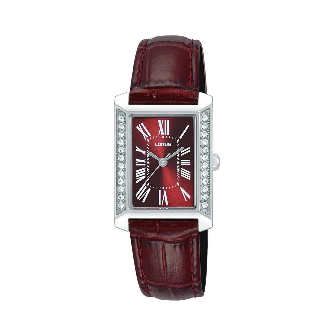 Lorus Burgundy Leather Elegance Ladies Watch