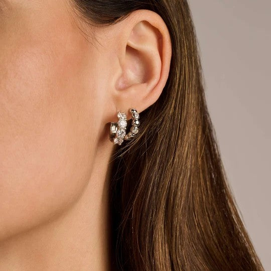 Round Zirconia Hoops