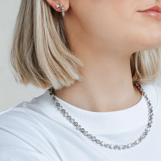 Round Zirconia Hoops