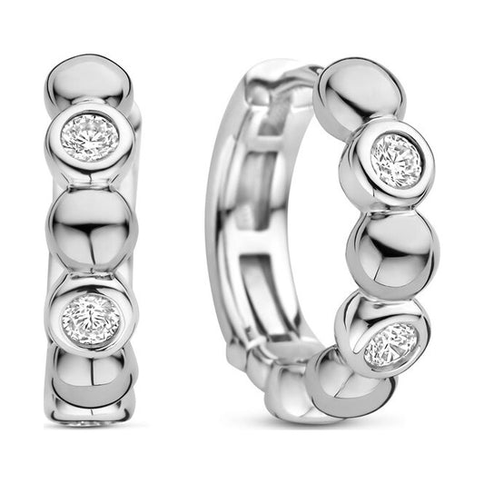 Round Zirconia Hoops