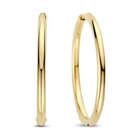 Classic Oversized Hoops Gold 35mm
