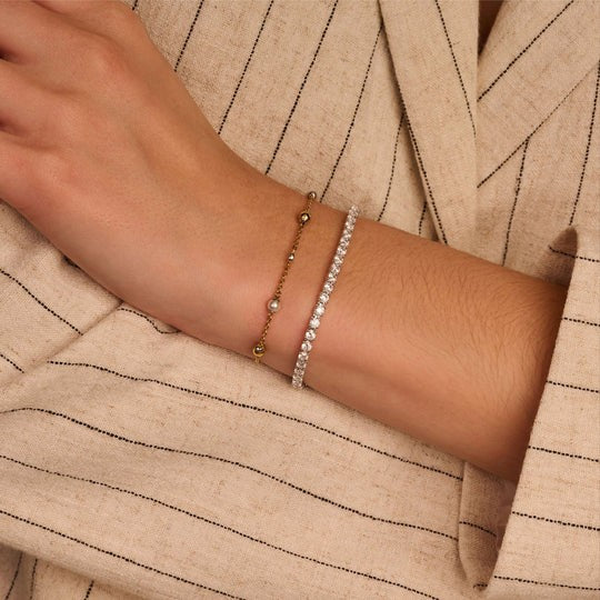 Pearl Charm Bracelet