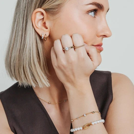 Pearl Charm Bracelet