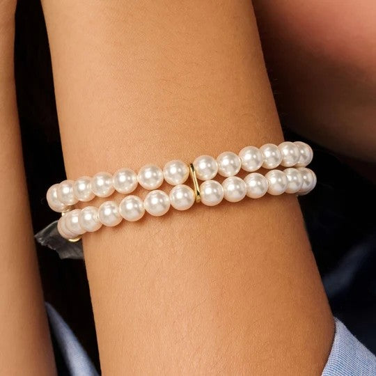 Classic Double Pearl Bracelet