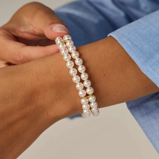 Classic Double Pearl Bracelet