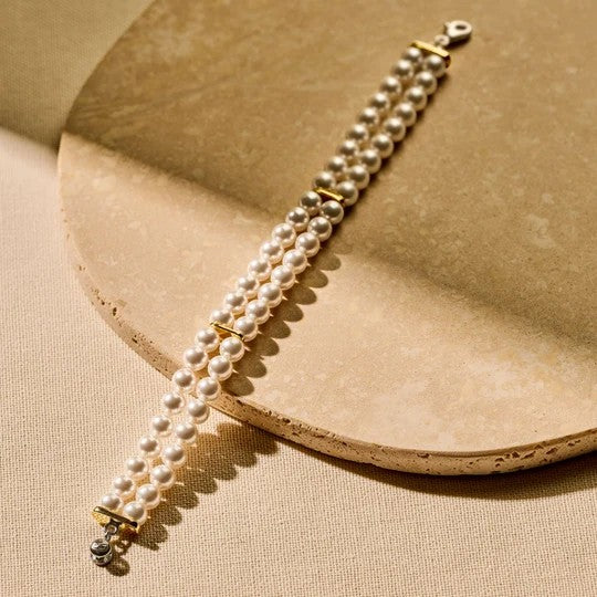 Classic Double Pearl Bracelet