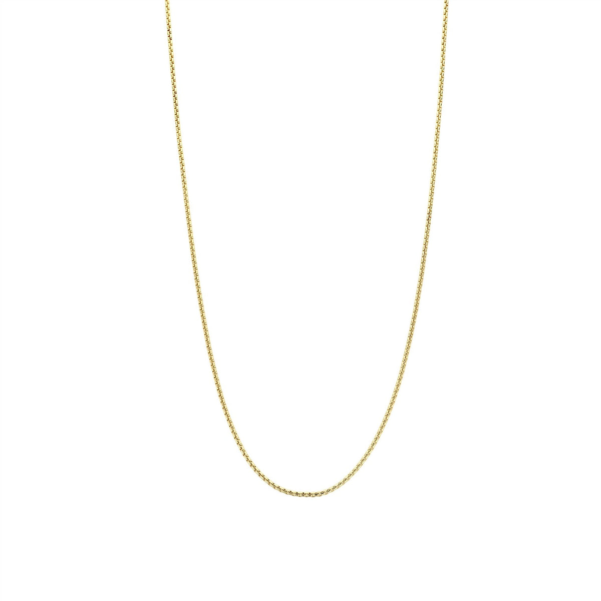 Basic Box Chain Necklace, 55cm.