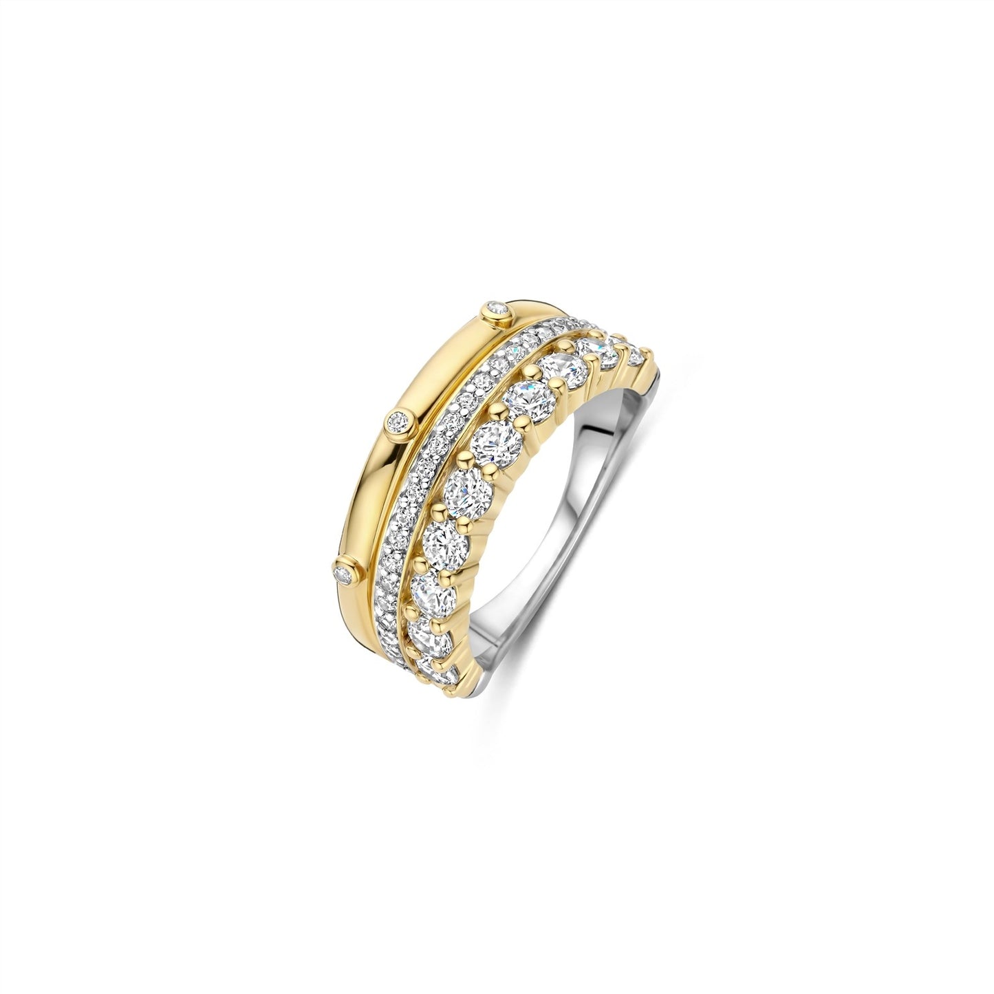 Classic Layered Zirconia Ring - M model, size 56