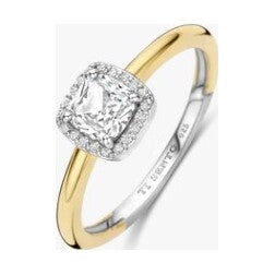 Classic Square Zirconia Ring, size 56