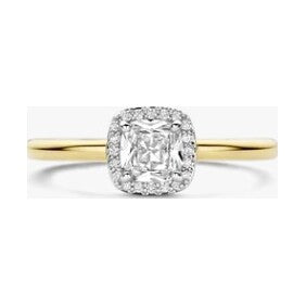 Classic Square Zirconia Ring, size 56