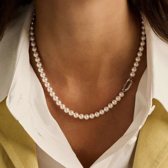 Pearl Necklace with chain
