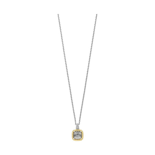 Grey Zirconia Cushion Necklace