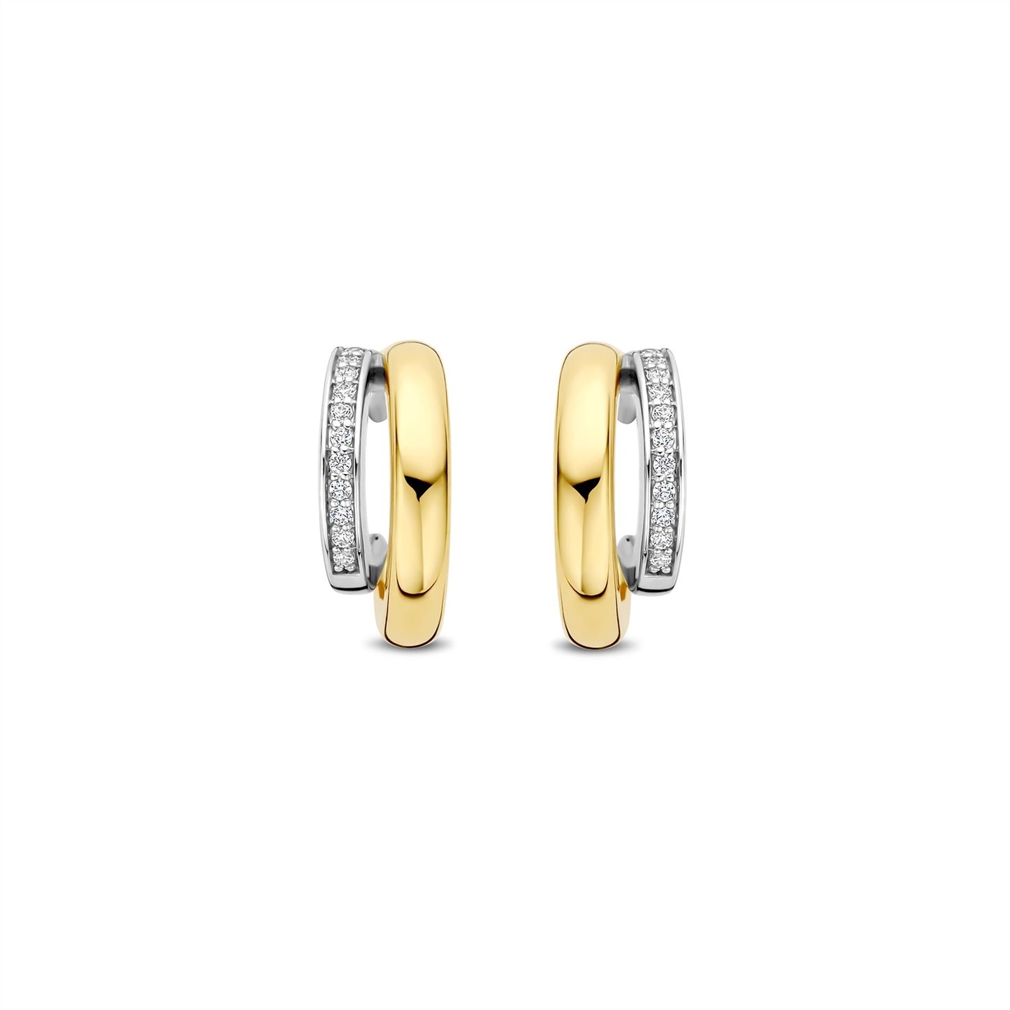 Zirconia Double Earrings