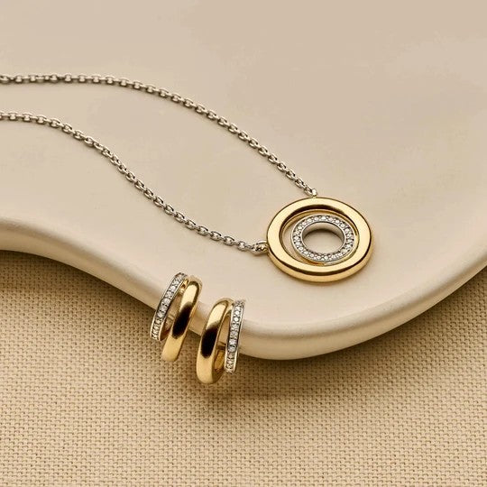 Zirconia Double Earrings