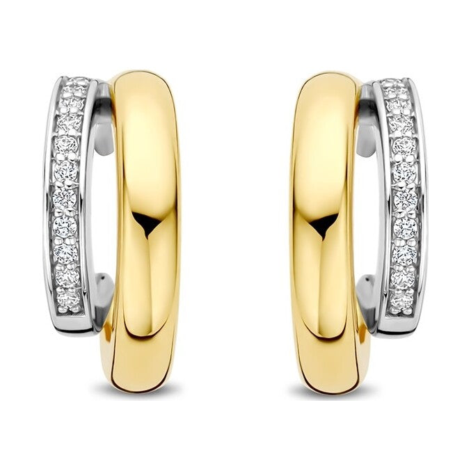 Zirconia Double Earrings