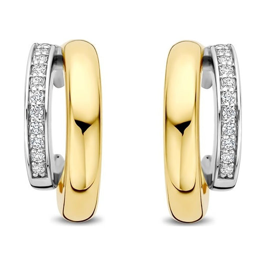 Zirconia Double Earrings