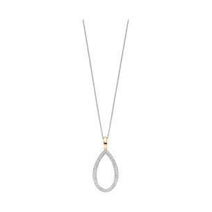 Classic Soft Oval Zirconia Necklace with pendant