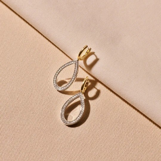 Classic Soft Oval Zirconia Hoops