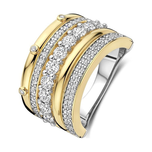 Classic Layered Zirconia Ring - L model, size 58.