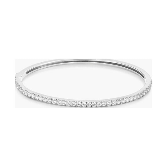 Silver Pavé Tennis Bangle