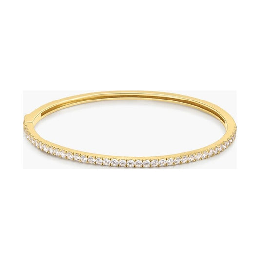 Gold Pavé Tennis Bangle