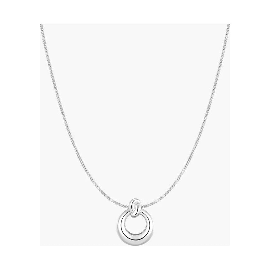 Silver Open Circle Necklace