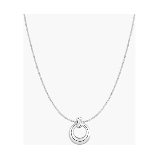 Silver Open Circle Necklace