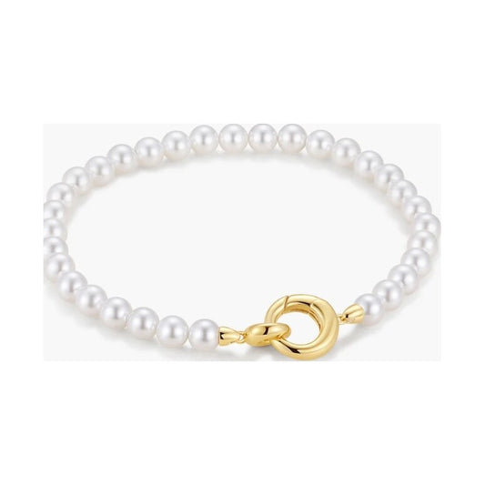 Gold Elegant Shell Pearl Bracelet