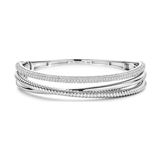 Zirconia Structure Bangle, medium.