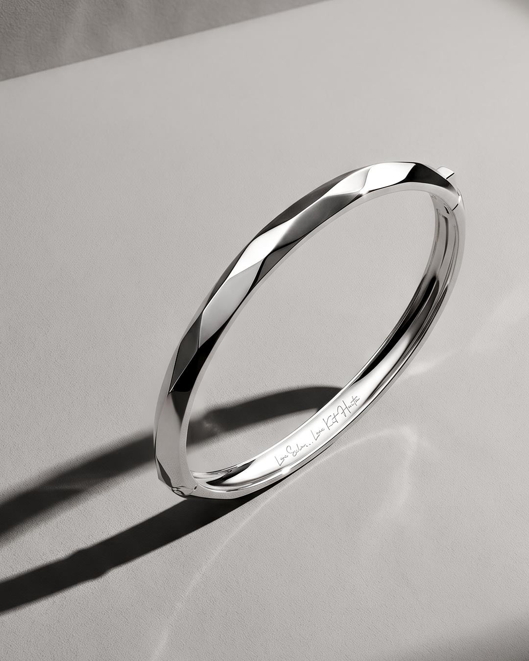 Glint Geo Hinged Bangle