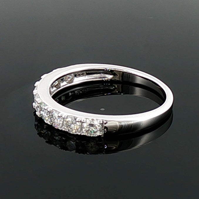 Sterling Silver Moissanite Eternity Ring