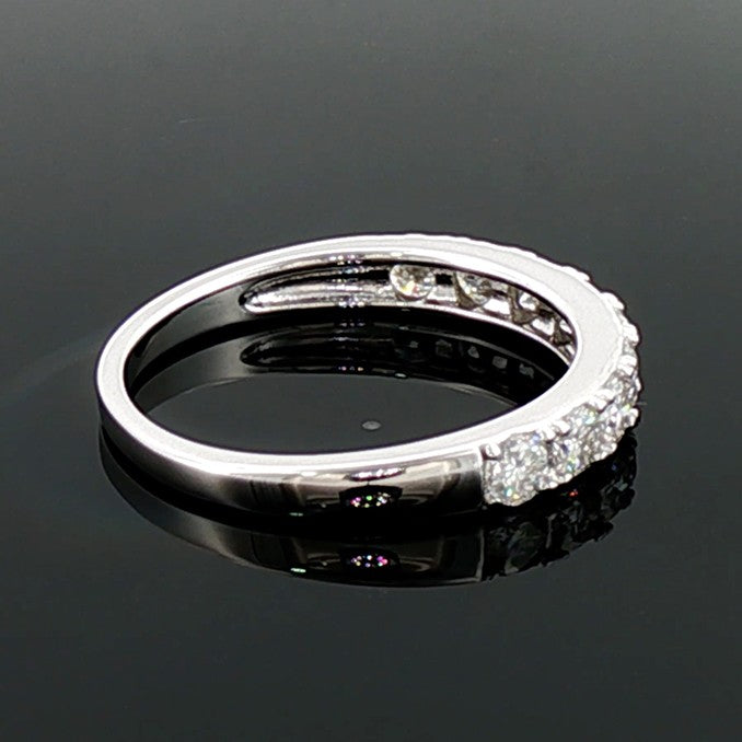 Sterling Silver Moissanite Eternity Ring