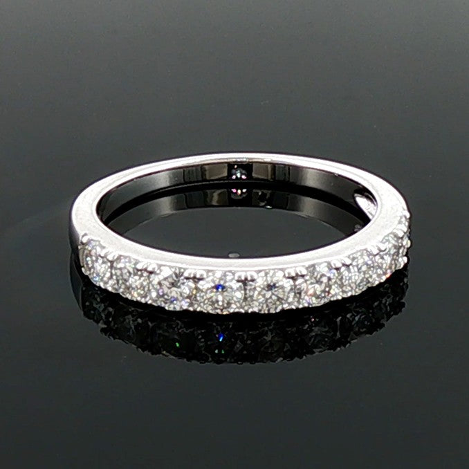 Sterling Silver Moissanite Eternity Ring