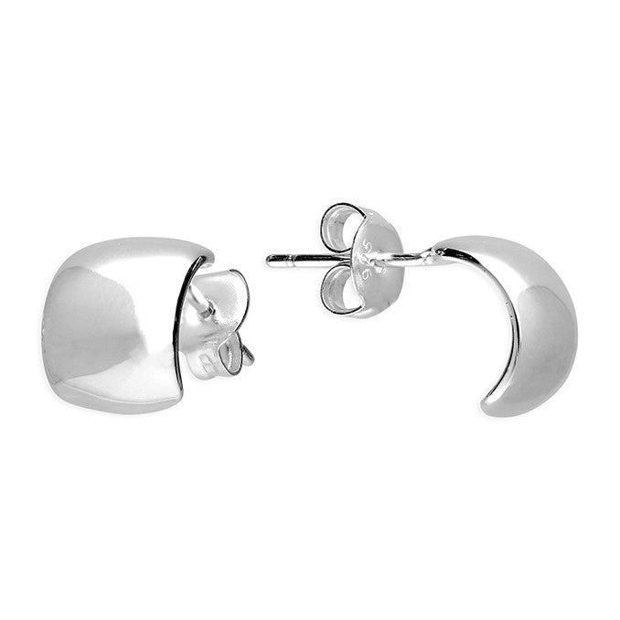 Sterling Silver Minimalist Half Hoop Earrings