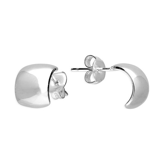 Sterling Silver Minimalist Half Hoop Earrings