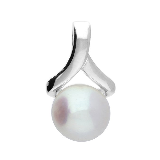 Sterling Silver Modern Pearl Pendant