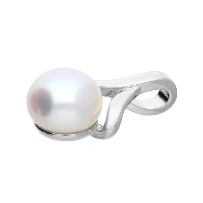 Sterling Silver Modern Pearl Pendant