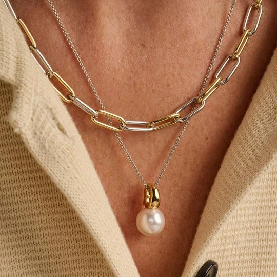 Closed Forever Chain Necklace, 48cm.