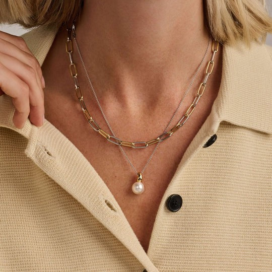 Closed Forever Chain Necklace, 48cm.