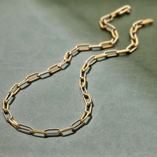 Closed Forever Chain Necklace, 48cm.