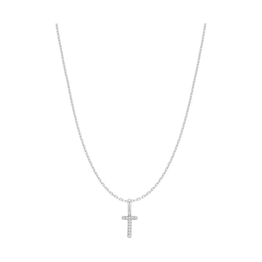 Silver Letter T Initial Necklace