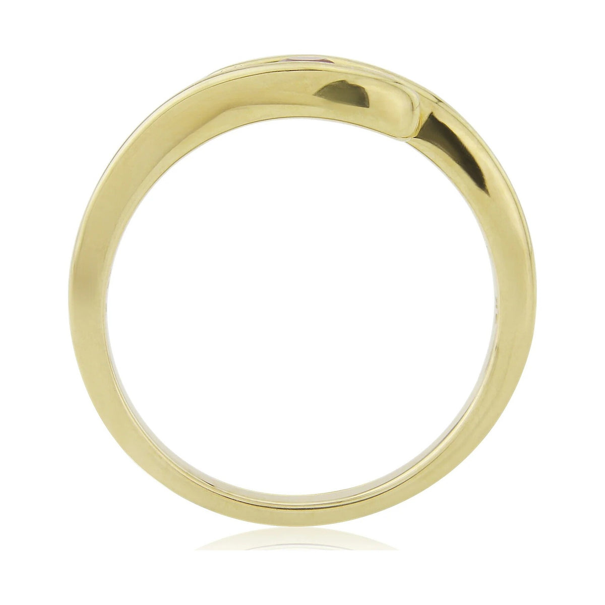 9ct diamond crossover ring