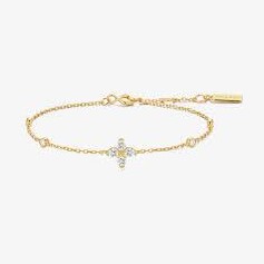 Gold Sparkling Lucky Clover Bracelet