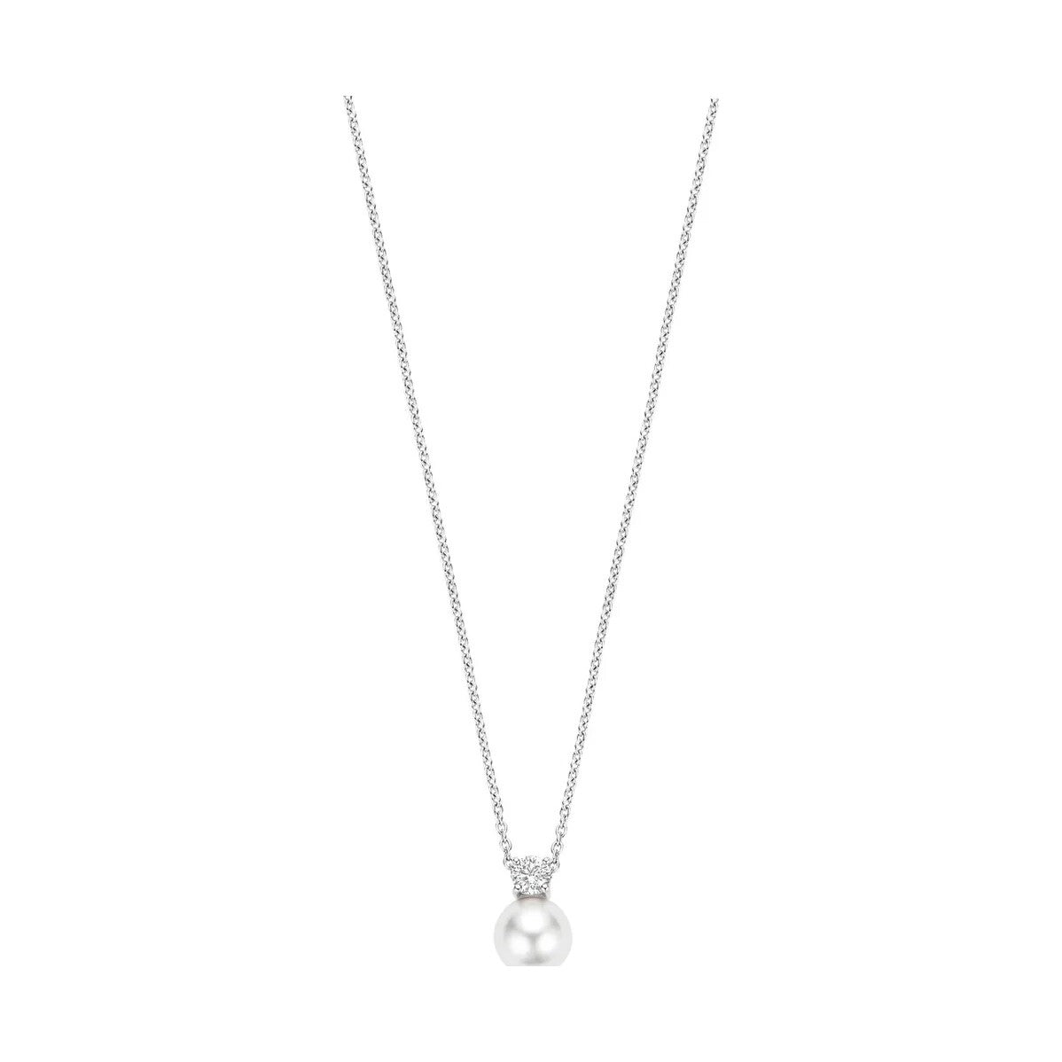 Zirconia Pearl Necklace