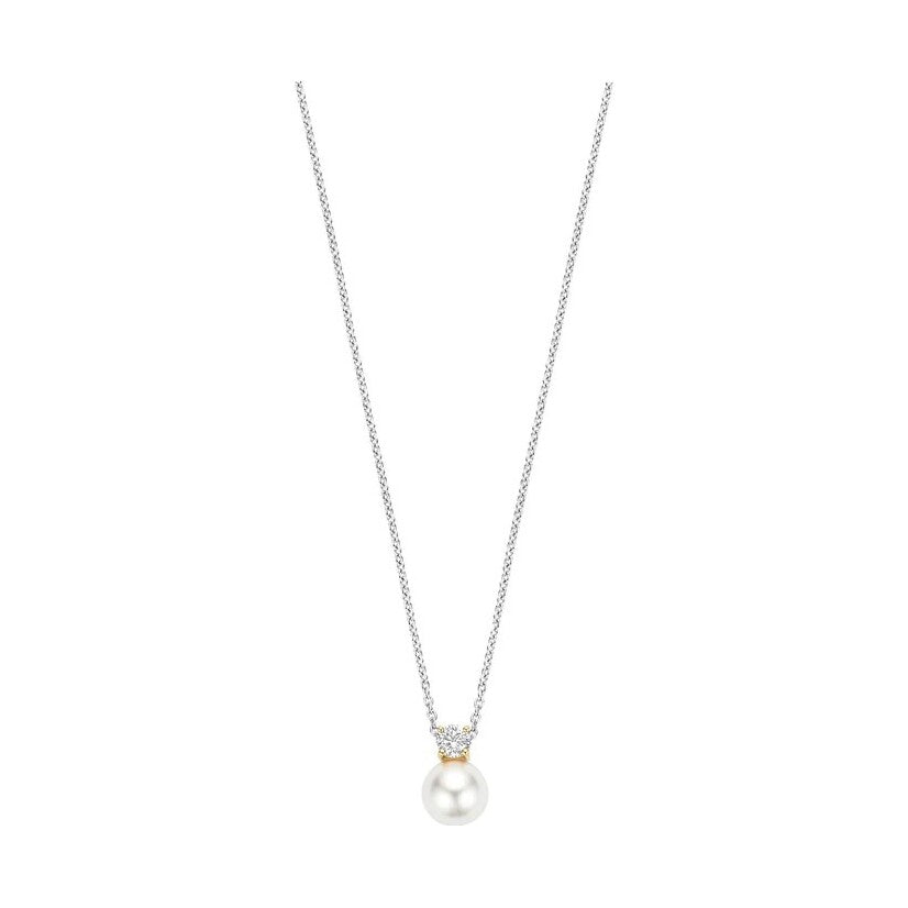 Zirconia Pearl Necklace