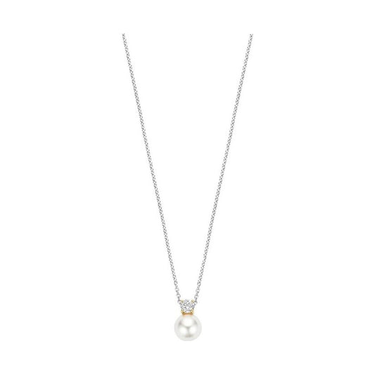 Zirconia Pearl Necklace