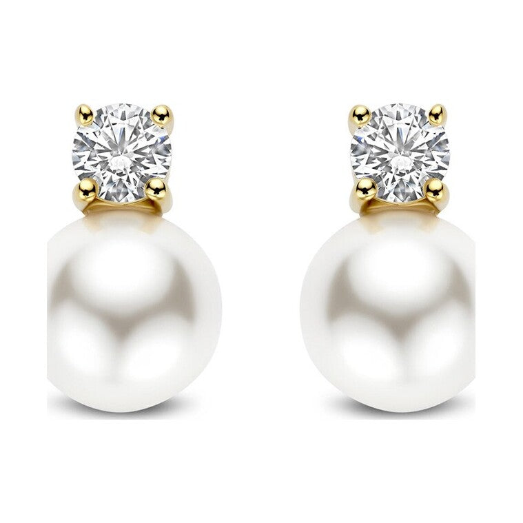 Zirconia Pearl Earrings