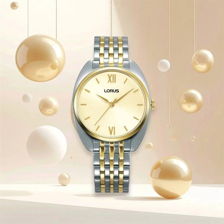 Lorus Ladies Slim Two Tone Bracelet Watch